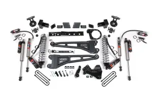 BDS1983FPE | BDS Suspension 6 Inch Lift Kit With Radius Arm & Fox 2.5 Performance Elite Coilover Conversion For Ford F-250/F-350 Super Duty 4WD | Diesel | Rear 5 Inch Block With 2 Leaf Main | Fox 2.5 Performance Elite Shocks