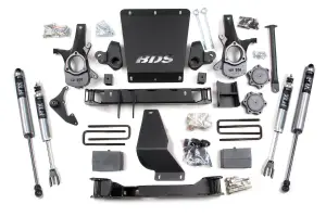 BDS179FS | BDS Suspension 6 Inch Lift Kit For Chevrolet Silverado / GMC Sierra 1500 4WD | Rear Block Kit & Add-A-Leaf | Fox 2.0 Performance Series Shocks
