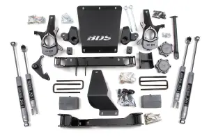 BDS179H | BDS Suspension 6 Inch Lift Kit For Chevrolet Silverado / GMC Sierra 1500 4WD | Rear Block Kit & Add-A-Leaf | NX2 Nitro Series Shocks