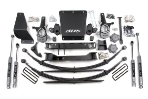 BDS180H | BDS Suspension 6 Inch Lift Kit For Chevrolet Silverado / GMC Sierra 1500 4WD | Rear Leaf Springs | NX2 Nitro Series Shocks