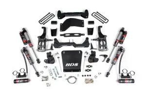 BDS1819FPE | BDS Suspension 4.5 Inch Lift Kit For Chevrolet Silverado / GMC Sierra 2500 HD / 3500 HD | Rear Lift 3 Inch Block Kit Without Overload | Fox 2.5 Performance Elite Shocks