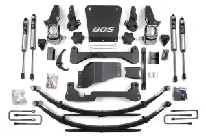 BDS1822FS | BDS Suspension 7 Inch Lift Kit For Chevrolet Silverado / GMC Sierra 2500HD / 3500HD 4WD | Rear Leaf Springs | Narrow Track Knuckle | Fox 2.0 Performance Series Shocks