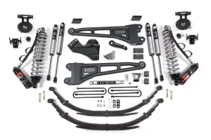 BDS1955FPE | BDS Suspension 6 Inch Lift Kit With Radius Arm & Fox 2.5 Performance Elite Coilover Conversion For Ford F-250/F-350 Super Duty 4WD Diesel | Rear Leaf Springs