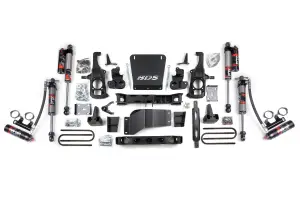 BDS196FPE | BDS Suspension 6.5 Inch Lift Kit For Chevrolet Silverado / GMC Sierra 2500HD / 3500HD | Rear Lift 5 Inch Block Lift Without Overload | Fox 2.5 Performance Elite Shocks