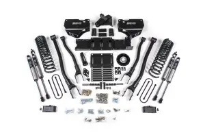BDS2163FS | BDS Suspension 4 Inch Extended Travel Lift Kit With 4-Link For Ram 3500 4WD Gas | Rear 2 Inch Lift Block Kit With Overload | Fox 2.0 Performance Series Shocks