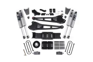 BDS Suspension - BDS2168PPS | BDS Suspension 4 Inch Extended Travel Lift Kit With Radius Arm For Ram 3500 4WD Diesel | Coilover / Rubber Bump Stop | Rear 2 Inch Lift Block Kit With Overload | Fox 2.5 Performance Series HTO Shocks - Image 1