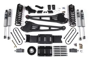 BDS Suspension - BDS2168PS | BDS Suspension 4 Inch Extended Travel Lift Kit With Radius Arm For Ram 3500 4WD Diesel | Coil Spring / Bump Stop Extension | Rear 2 Inch Lift Block Kit With Overload | Fox 2.5 Performance Series Shocks - Image 1