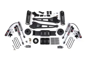 BDS Suspension - BDS2169FPE | BDS Suspension 4 Inch Extended Travel Lift Kit With Radius Arm For Ram 3500 4WD Diesel | Coil Spring / Bump Stop Extension | Rear 3 Inch Lift Block Kit With OE Air Assist | Fox 2.5 Performance Elite Shocks - Image 1