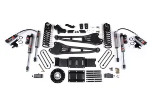 BDS2171FPE | BDS Suspension 4 Inch Extended Travel Lift Kit With Radius Arm For Ram 3500 4WD Gas | Rear 3 Inch Lift Block Kit With Overload | Fox 2.5 Performance Elite Shocks