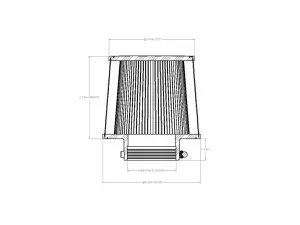 Afe - Advance Flow Engineering - 21-90008V | aFe Power Magnum FORCE Intake Replacement Air Filter With D2 Dura-Dry Media | 3-7/8 Inch F x 8 Inch B x 7 Inch T x 6-3/4 Inch H - Image 5