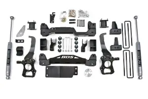 BDS2268H | BDS Suspension 6 Inch Lift Kit For Ford F-150 4WD | Rear 3 Inch Block Kit | NX2 Nitro Series Shocks