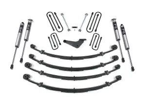 BDS301FS | BDS Suspension 4 Inch Lift Kit For Ford Excursion 4WD | Rear Leaf Springs | Fox 2.0 Performance Series Shocks