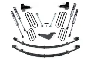 BDS314FS | BDS Suspension 4 Inch Lift Kit For Ford F-250 / F-350 Super Duty 4WD | Square Front U-Bolt | Rear Lift Without Factory Overload | Fox 2.0 Performance Series Shocks