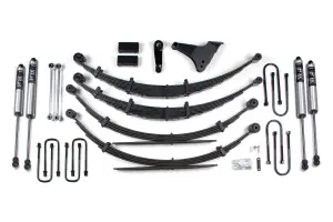 BDS316FS | BDS Suspension 6 Inch Lift Kit For Ford F-250 / F-350 Super Duty 4WD | Square Front U-Bolt | Rear Lift Leaf Springs | Fox 2.0 Performance Series Shocks