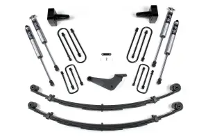 BDS321FS | BDS Suspension 4 Inch Lift Kit For Ford F-250 / F-350 Super Duty 4WD | Radius Front U-Bolt | Rear Lift Without Factory Overload | Fox 2.0 Performance Series Shocks