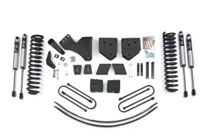 BDS337FS | BDS Suspension 6 Inch Lift Kit For Ford F-250 / F-350 Super Duty 4WD Gas | Rear Lift 3 Inch Block Kit & Add-A-Leaf Without Overload | Fox 2.0 Performance Series Shocks