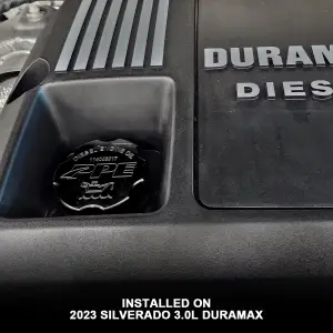 Pacific Performance Engineering - 114003017 | PPE Performance Billet Aluminum Engine Oil Filler Cap For GM 6.6L/3.0L GM Duramax | Raw Finish - Image 3
