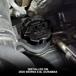 Pacific Performance Engineering - 114003017 | PPE Performance Billet Aluminum Engine Oil Filler Cap For GM 6.6L/3.0L GM Duramax | Raw Finish - Image 4