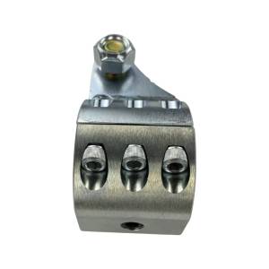Apex Chassis - DC105 | Apex Chassis Zinc Coated DOM Steel Damper Clamp Double Shear Hydro Assist Clamp For Jeep | 2007-2021 | For 2" Tie Rods - Image 2