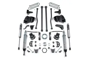 BDS653F | BDS Suspension 8 Inch Lift Kit With Long Arm & Fox 2.5 Coilover Conversion For Ram 2500 / 3500 4WD Diesel | Rear Lift Block Kit
