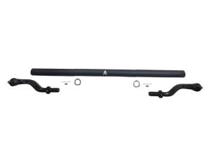 KIT136 | Apex Chassis Extreme Duty Tie Rod Assembly For Jeep Wrangler JK 2.5 Ton | 2007-2018 | Black Aluminum