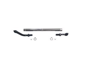 KIT142 | Apex Chassis Extreme Duty No Flip Drag Link Assembly For Jeep Wrangler JK 2.5 Ton (2007-2018) | Fits Axles With 3.5" Or Less Lift | Polished Aluminum