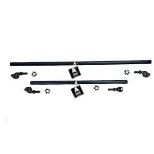 KIT150 | Apex Chassis Steering Kit 1 ton Flip Kit 3" Or More For Jeep Wrangler JK (2007-2018) | Black Aluminum