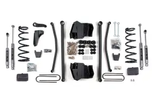 BDS669H | BDS Suspension 4 Inch Lift Kit With Long Arm For Ram 2500 Power Wagon 4WD Gas | Rear Lift Block Kit | Rear 4 Inch Axle | NX2 Nitro Series Shocks