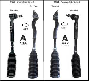 Apex Chassis - KIT300 | Apex Chassis Heavy Duty Tie Rod Kits Left & Right For Ford Bronco (2021-2025) | TR220 / TR221 - Image 7