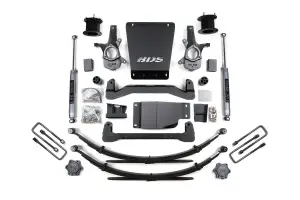 BDS703H | BDS Suspension 4.5 Inch Lift Kit For Chevrolet Silverado / GMC Sierra 1500 4WD | Rear Leaf Springs | NX2 Nitro Series Shocks