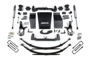 BDS709FS | BDS Suspension 6.5 Inch Lift Kit For Chevrolet Silverado / GMC Sierra 1500 4WD | Rear Leaf Springs | Aluminum / Stamped Steel Factory Control Arm | Fox 2.0 Performance Series Shocks
