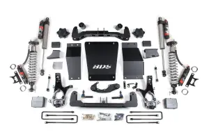 BDS710PES | BDS Suspension 6 Inch Lift Kit With Fox 2.5 Performance Elite Coilover For Chevrolet Silverado / GMC Sierra 1500 4WD | Rear Lift Block Kit | Cast Steel Factory Control Arm | Fox 2.5 Performance Elite Shocks