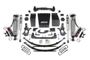 BDS717PSS | BDS Suspension 6 Inch Lift Kit With Fox 2.5 Performance Elite Coilover For Chevrolet Silverado / GMC Sierra 1500 4WD | Rear Leaf Springs | Cast Steel Factory Control Arm | Fox 2.0 Performance Series Shocks