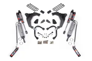 BDS723PES | BDS Suspension 3 Inch Lift Kit With Fox Coilover Conversion For Chevrolet Silverado / GMC Sierra 2500HD / 3500HD 4WD Diesel | Rear Lift Block Kit With Factory Overload | Fox 2.5 Performance Elite Shocks