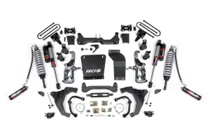 BDS727PES | BDS Suspension 6.5 Inch Lift Kit With Fox 2.5 Coilover Conversion For Chevrolet Silverado / GMC Sierra 2500HD / 3500HD Diesel | Rear Lift 5 Inch Block Kit Without Overload | Fox 2.5 Performance Elite Shocks