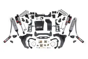 BDS728PES | BDS Suspension 6.5 Inch Lift Kit With Fox 2.5 Coilover Conversion For Chevrolet Silverado / GMC Sierra 2500HD / 3500HD Diesel | Rear Lift 5 Inch Block Kit With Overload | Fox 2.5 Performance Elite Shocks