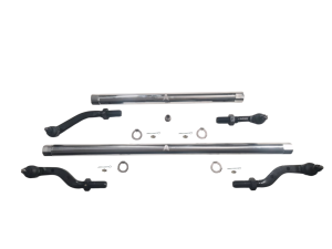 KIT600F-UD60 | Apex Chassis Tie Rod & Drag Link Assembly, For Axle Upgrade Options Only For Jeep JL/JT | Polished Aluminum, Ultimate Dana 60 68.5 Inch, Flip Kit