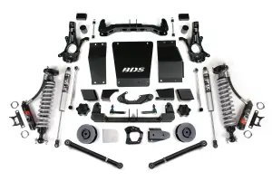 BDS733PSS | BDS Suspension 4 Inch Lift Kit With Fox 2.5 Performance Elite Coilover For Chevrolet Suburban, Tahoe / GMC Yukon / XL 1500 4WD | Cast Steel Factory Control Arm