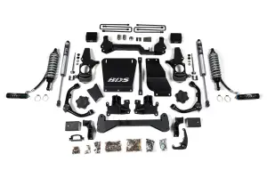 BDS738FDSC | BDS Suspension 6.5 Inch Lift Kit With Fox 2.5 Coilover Conversion For Chevrolet Silverado / GMC Sierra 2500HD / 3500HD Diesel | Rear Lift Block Kit