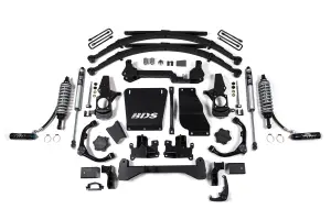 BDS739FDSC | BDS Suspension 6.5 Inch Lift Kit With Fox 2.5 Coilover Conversion For Chevrolet Silverado / GMC Sierra 2500HD / 3500HD Diesel | Rear Leaf Springs