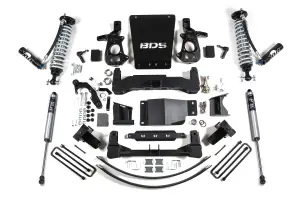 BDS744FDSC | BDS Suspension 8 Inch Lift Kit With Fox 2.5 Coilover DSC For Chevrolet Silverado / GMC Sierra 1500 4WD | Cast Steel Factory Control Arm