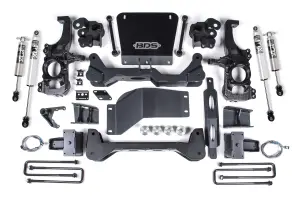 BDS756FPP | BDS Suspension 6.5 Inch Lift Kit For Chevrolet Silverado / GMC Sierra 2500HD / 3500HD 4WD | Rear Lift With Factory Overload | Fox 2.5 HTO Performance Series Shocks
