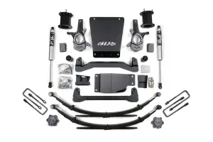 BDS796FS | BDS Suspension 6 Inch Lift Kit For Chevrolet Silverado / GMC Sierra 1500 4WD | Rear Leaf Springs | Fox 2.0 Performance Series Shocks