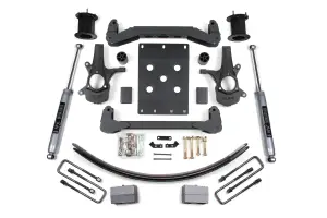 BDS797H | BDS Suspension 6 Inch Lift Kit For Chevrolet Silverado / GMC Sierra 1500 2WD | Rear Lift Block Kit & Add-A-Leaf | NX2 Nitro Series Shocks