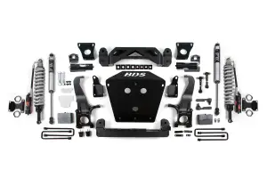 BDS818FPS | BDS Suspension 7 Inch Lift Kit With Fox 2.5 Performance Elite Coilover For Toyota Tundra 2/4WD | Fox 2.0 Performance Series Shocks