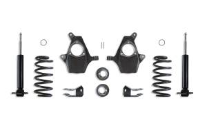 KS331234S | MaxTrac Complete 3"/4" Lowering Kit With Struts, Spindles, Rear Coils, Shock Extenders & Sensor Rods For Chevrolet, GMC SUV 2WD/4WD 2007-2014 / Cadillac Escalade 2WD/4WD 2007-2014