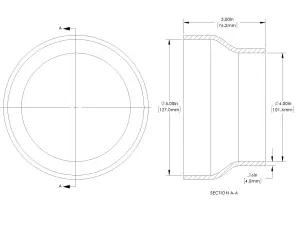 Afe - Advance Flow Engineering - 59-00213 | aFe Power Universal Products Coupler Kit, (5 x 4) Inch ID x 3 Inch L - Black - Image 2