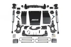 BDS901FS | BDS Suspension 4.5 Inch Lift Kit For Chevrolet Silverado / GMC Sierra 1500 4WD | Cast Steel Factory Control Arm | Rear Lift 3 Inch Block Kit | Fox 2.0 Performance Series Shocks