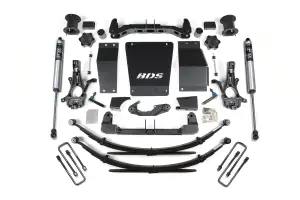 BDS902FS | BDS Suspension 4.5 Inch Lift Kit For Chevrolet Silverado / GMC Sierra 1500 4WD | Cast Steel Factory Control Arm | Rear Leaf Springs | Fox 2.0 Performance Series Shocks