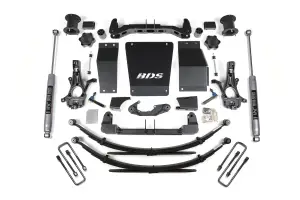 BDS902H | BDS Suspension 4.5 Inch Lift Kit For Chevrolet Silverado / GMC Sierra 1500 4WD | Cast Steel Factory Control Arm | Rear Leaf Springs | NX2 Nitro Series Shocks